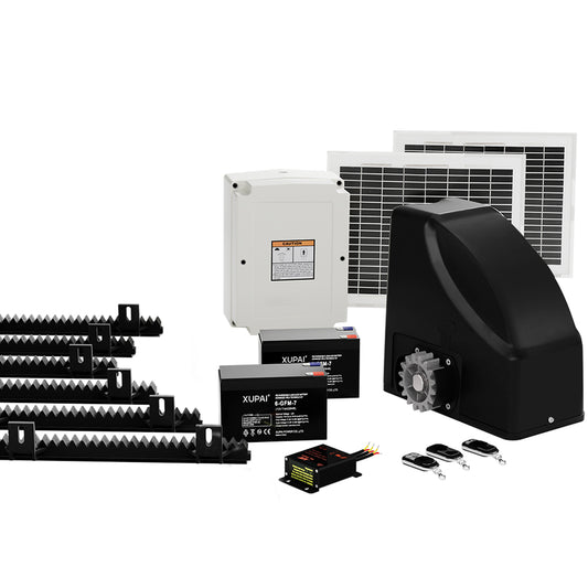 Automatic Sliding Gate Opener Kit 20W Solar 6M 600KG