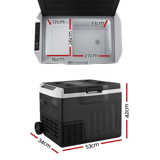 Glacio Portable Fridge 30L Bar Fridges Camping Freezer 12V/24V/240V