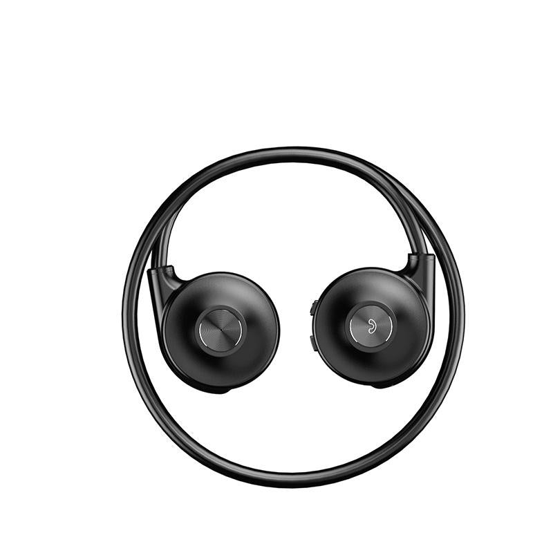 Bone Conduction Bluetooth Earphones with Stereo Vibration Speaker - Red