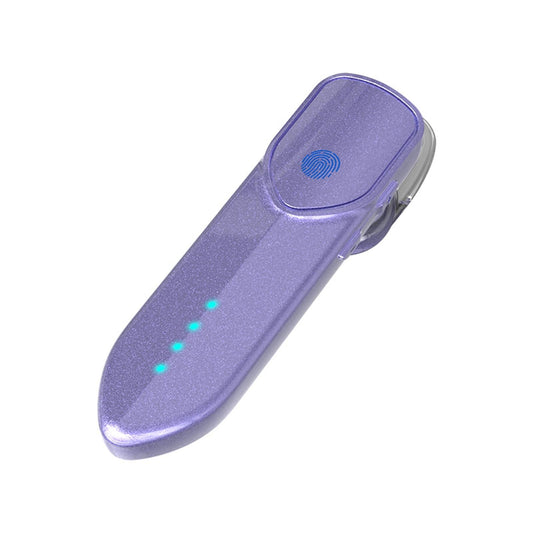 Business Style Bluetooth 5.0 Earphone with Fingerprint Touch - Purple