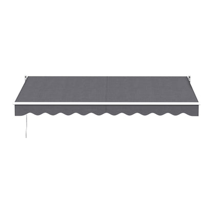 Instahut Retractable Folding Arm Awning Motorised Sunshade 3.5M X 2.5M Grey