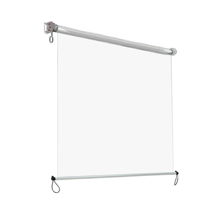 Instahut 1.5X2.4M Outdoor Blinds Clear Roll Down Awning Retractable Outdoor Blinds Water Wind Proof Transparent