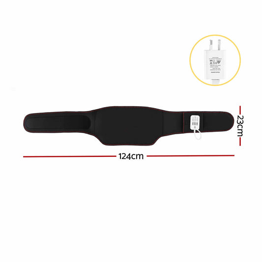 Livemor Back Massager for Sciatica Relief, Airbag Traction and Heat Lumbar Support Belt, 124cm