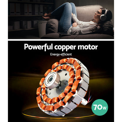 Devanti 52'' Ceiling Fan DC Motor w/Light w/Remote - White