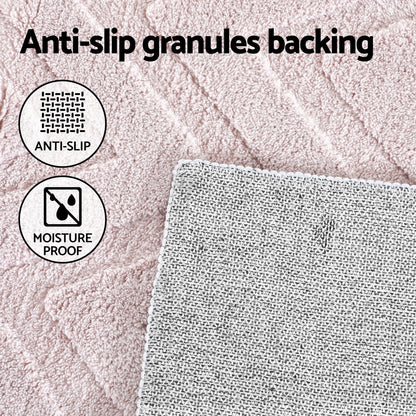 Artiss Rug 120x160cm Area Rug Washable Mat Large Carpet Microfiber Ripple
