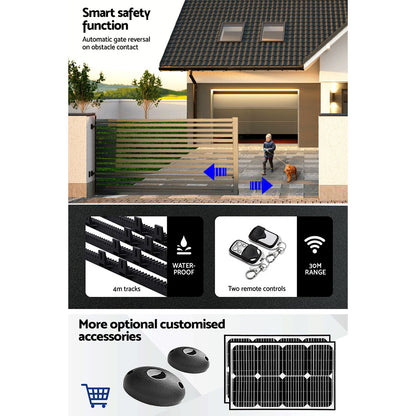 Automatic Sliding Gate Opener Kit 4M 1200KG