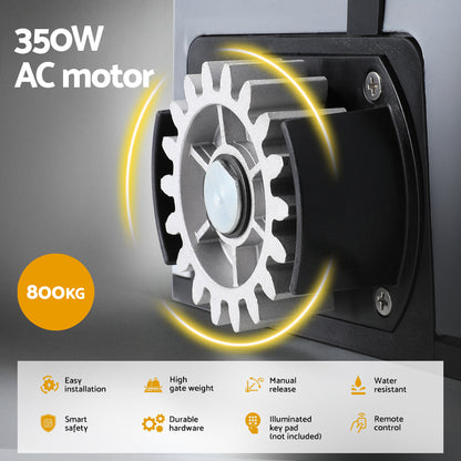 Automatic Sliding Gate Opener Kit 4M 800KG