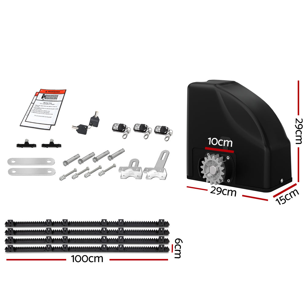 Automatic Sliding Gate Opener Kit 40W Solar 4M 600KG