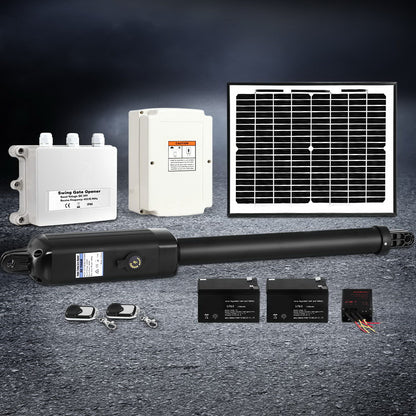 Single Swing Gate Opener 600KG 10W Solar Panel