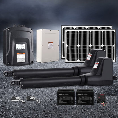 Dual Swing Gate Opener 800KG 40W Solar Panel