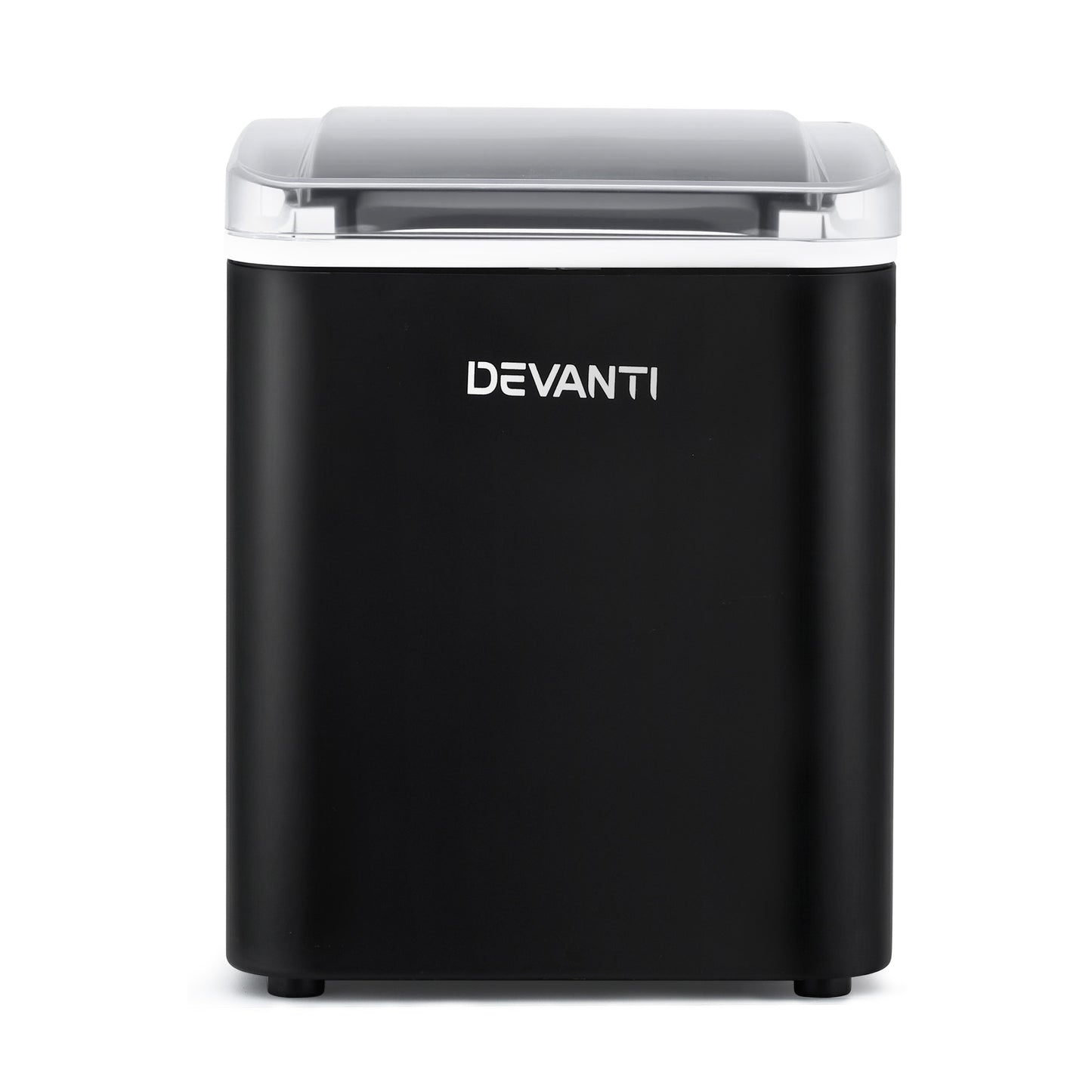 Devanti Ice Maker Machine Portable 12kg Countertop w/Self Cleaning 1.2L Black
