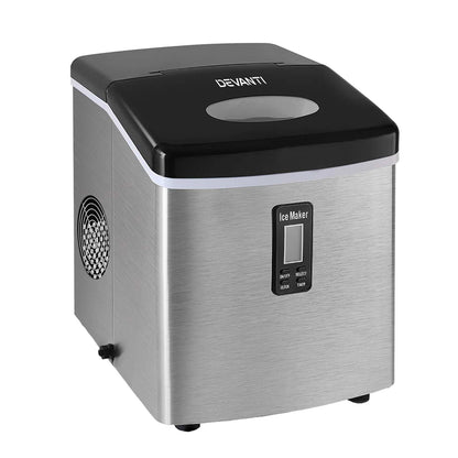 Devanti 15kg Ice Maker Machine Silver