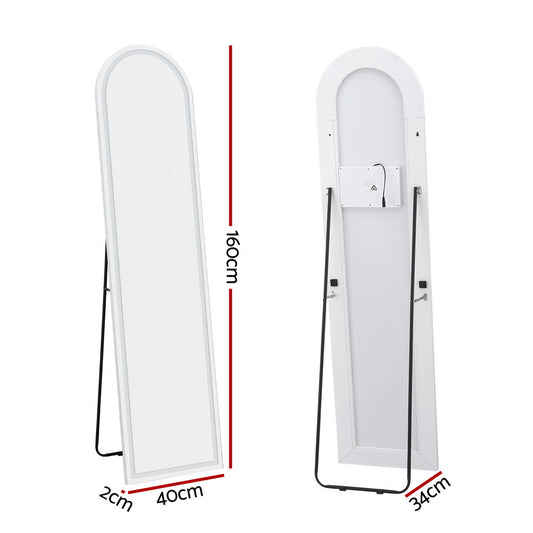 Embellir LED Full Length Mirror Floor Dressing Mirror 160cm