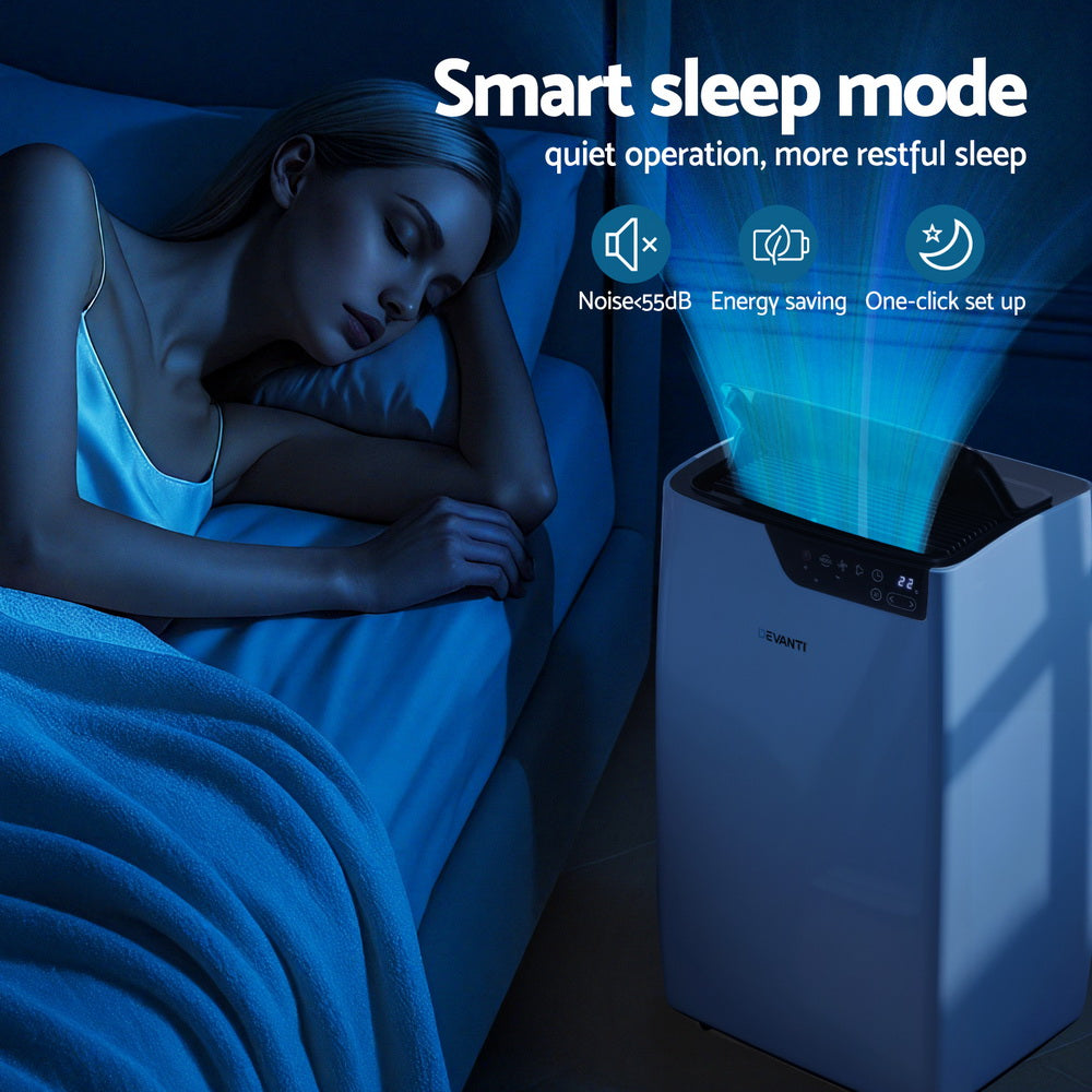 Devanti Portable Air Conditioner Dehumidifier Fan 12000BTU