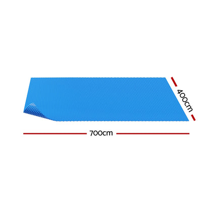 Aqua Buddy Pool Cover 600 Micron 7x4m Swimming Pool Solar Blanket Blue