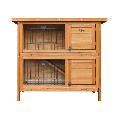 i.Pet Rabbit Hutch Chicken Coop 91.5cm x 45cm x 82cm Chicken Coop Large Wooden House Run Cage