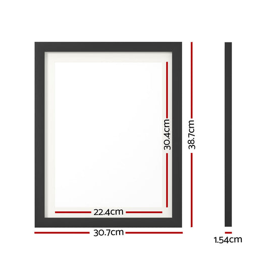 Artiss Photo Frame 3PCS Set Black