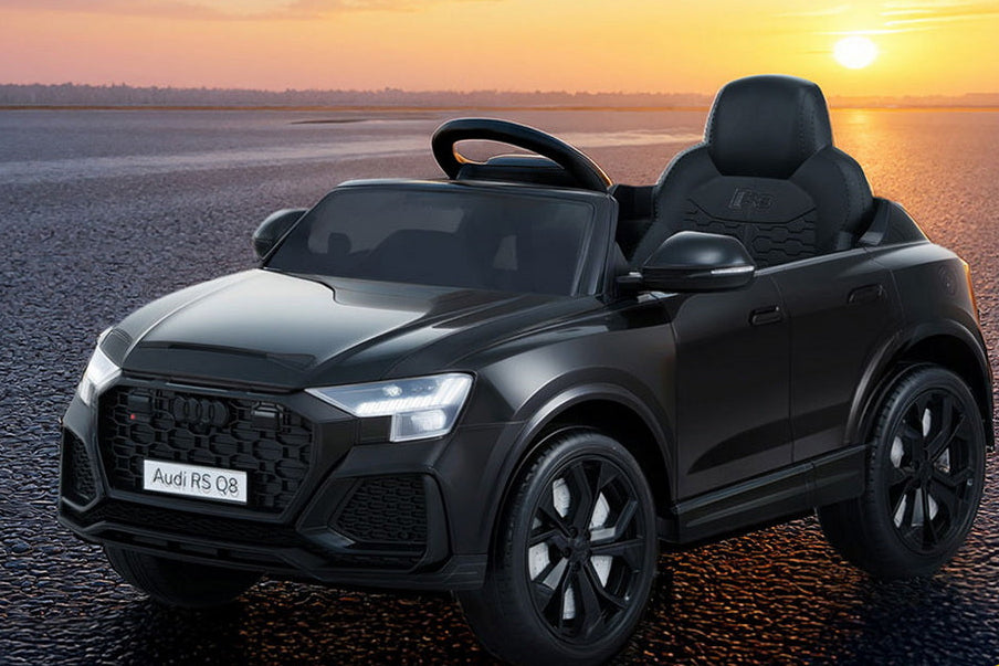 Kids Ride On Car Licensed RSQ8 Electric Toy Black Remote 12V Cars Black