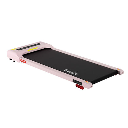 Everfit Treadmill Electric Walking Pad Incline Under Desk Home Gym 380mm Pink