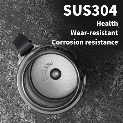 1L Thermos Bottle with LED Temperature Display Black