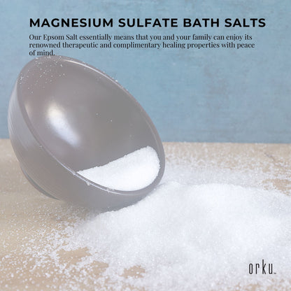 Orku 100g Epsom Salt - USP Grade Magnesium Sulfate Body Bath Salts