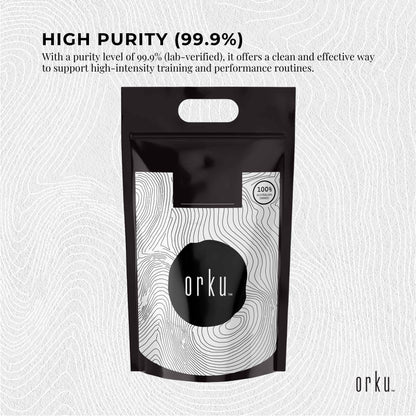 Orku 5Kg Creatine Monohydrate Powder – 200 Mesh Micronised | 99.9% Purity