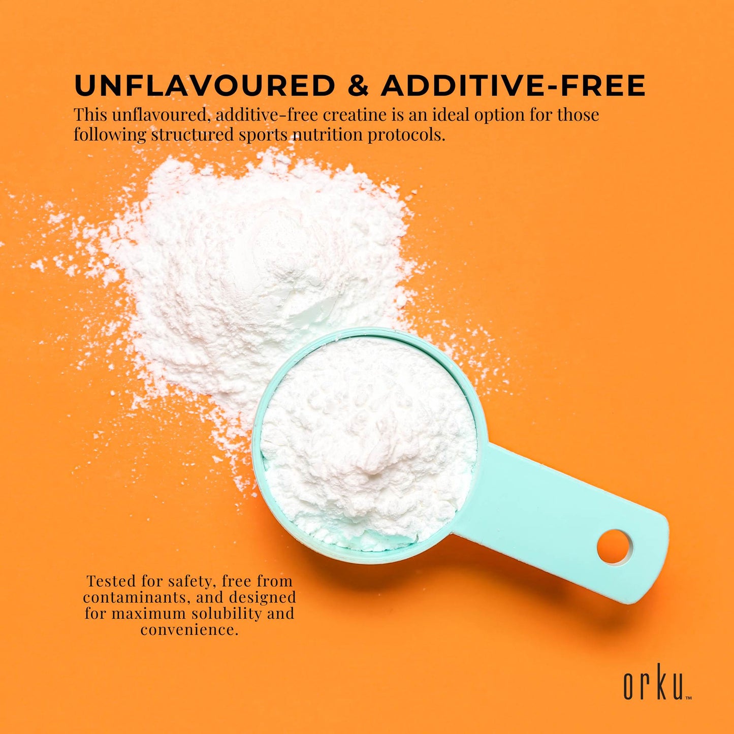 Orku 5Kg Creatine Monohydrate Powder – 200 Mesh Micronised | 99.9% Purity