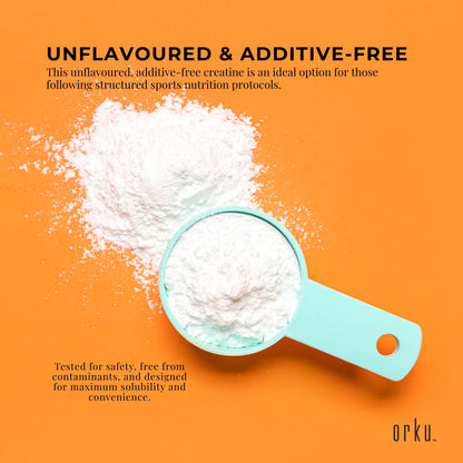 Orku 800g Creatine Monohydrate Powder Tub – 200 Mesh Micronised | 99.9% Purity