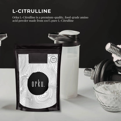 Orku 100g L-Citrulline Powder Buckets - 100 % Pure Food Grade Amino Acid