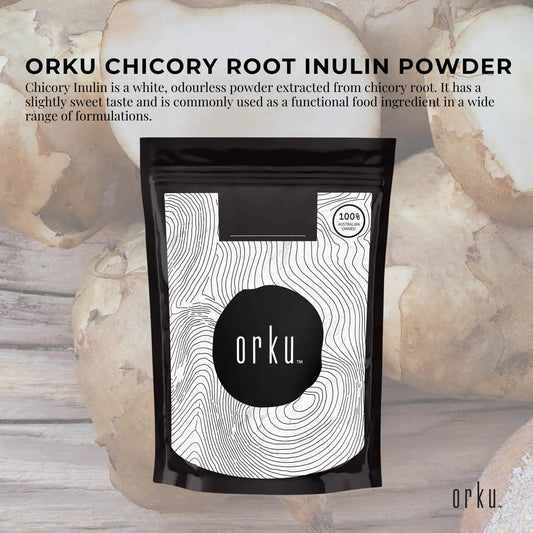 Orku 100g Chicory Root Inulin Powder - Unflavoured Natural Prebiotic Fibre