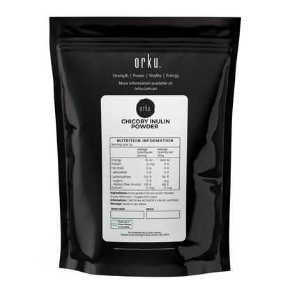 Orku 2Kg Chicory Root Inulin Powder - Unflavoured Natural Prebiotic Fibre