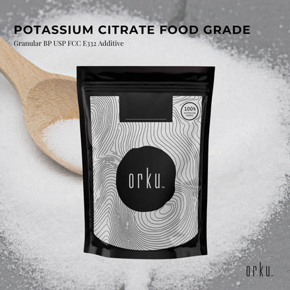 Orku 400g Potassium Citrate Food Grade - Granular BP USP FCC E332 Additive