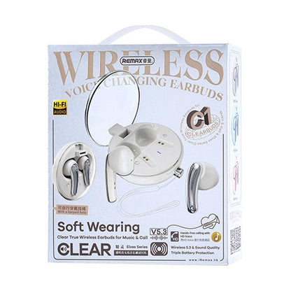 Wireless In-ear Earphones with Low Delayed Bluetooth - Clearbuds C1 - Beige