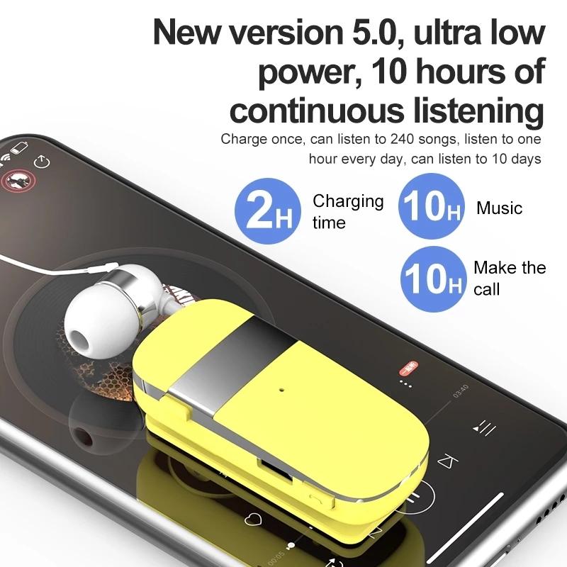 Wireless Bluetooth Earphone with Vibration Reminder for Phone - Gray