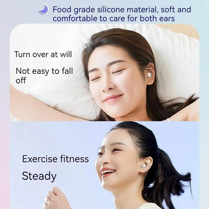 Comfortable Wireless Bluetooth Earphones - Noise Canceling - Purple