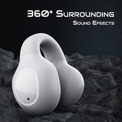 Wireless Bone Conduction Earbuds with Noise Reduction - Pink