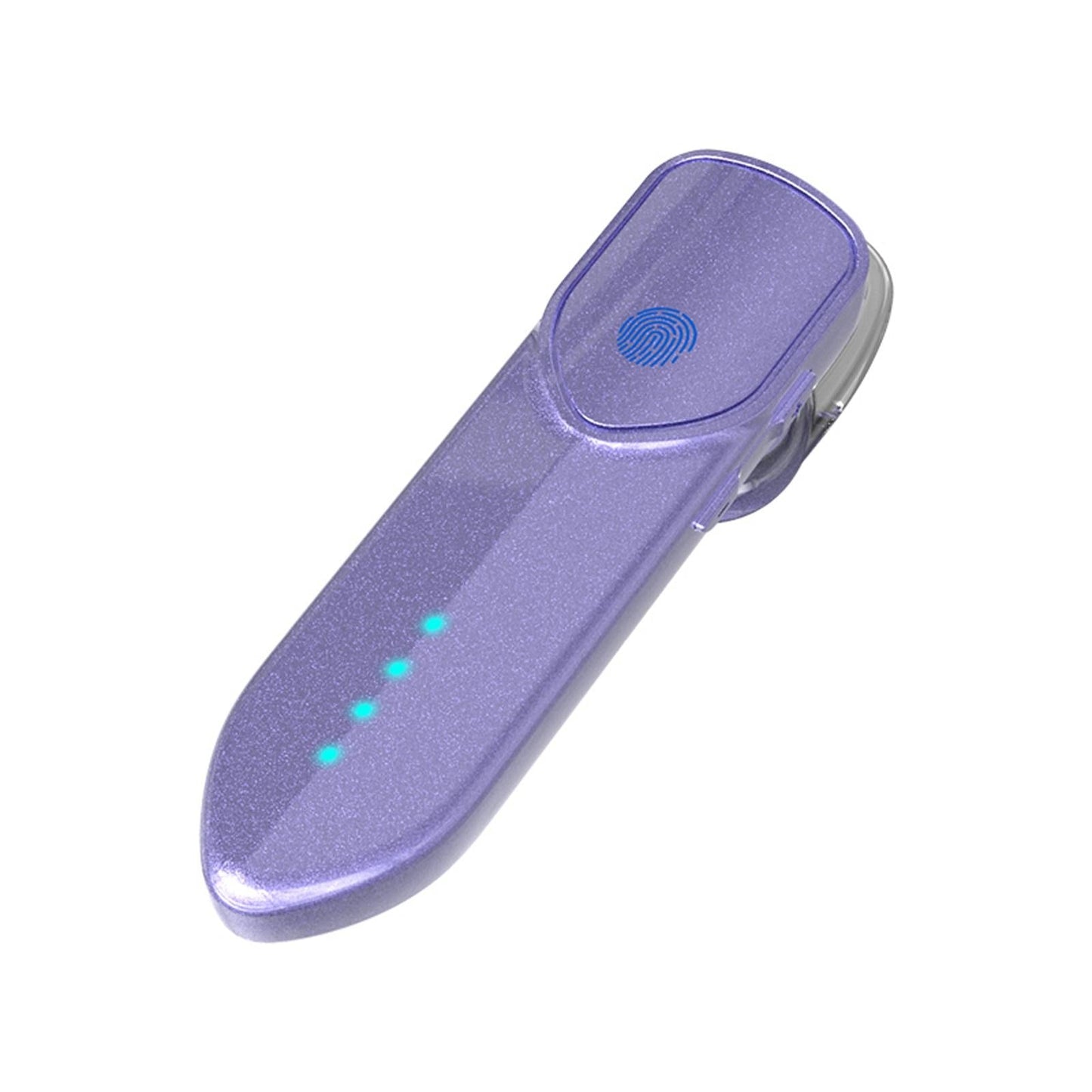 Business Style Bluetooth 5.0 Earphone with Fingerprint Touch - Purple