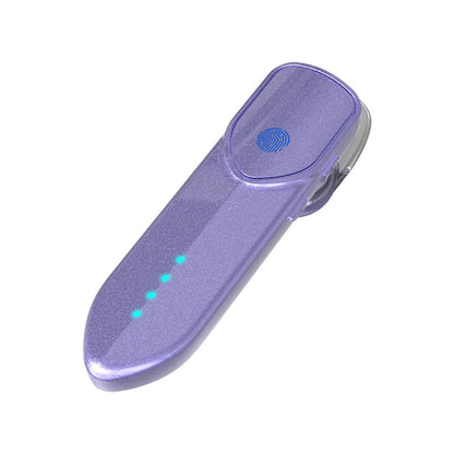 Business Style Bluetooth 5.0 Earphone with Fingerprint Touch - Purple