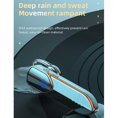 Business Style Bluetooth 5.0 Earphone with Fingerprint Touch - Purple