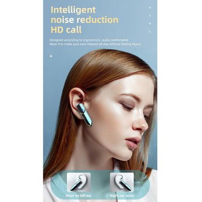 Business Style Bluetooth 5.0 Earphone with Fingerprint Touch - Purple