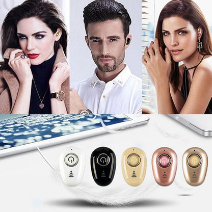 Mini Bluetooth Earbuds with Mic for All Phones - S650 Sport - White