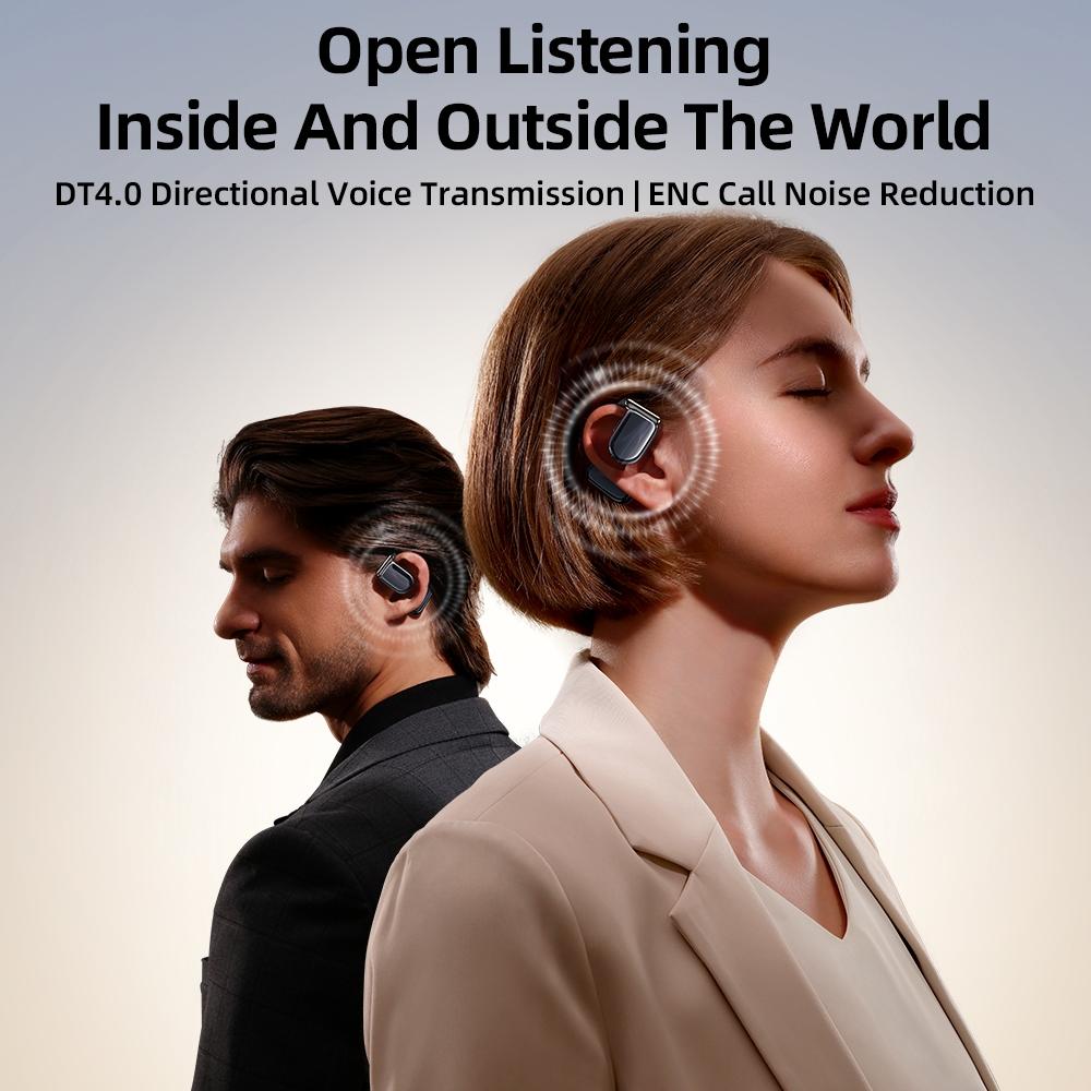 Waterproof True Wireless Noise-cancelling Bluetooth Earbuds - Orange