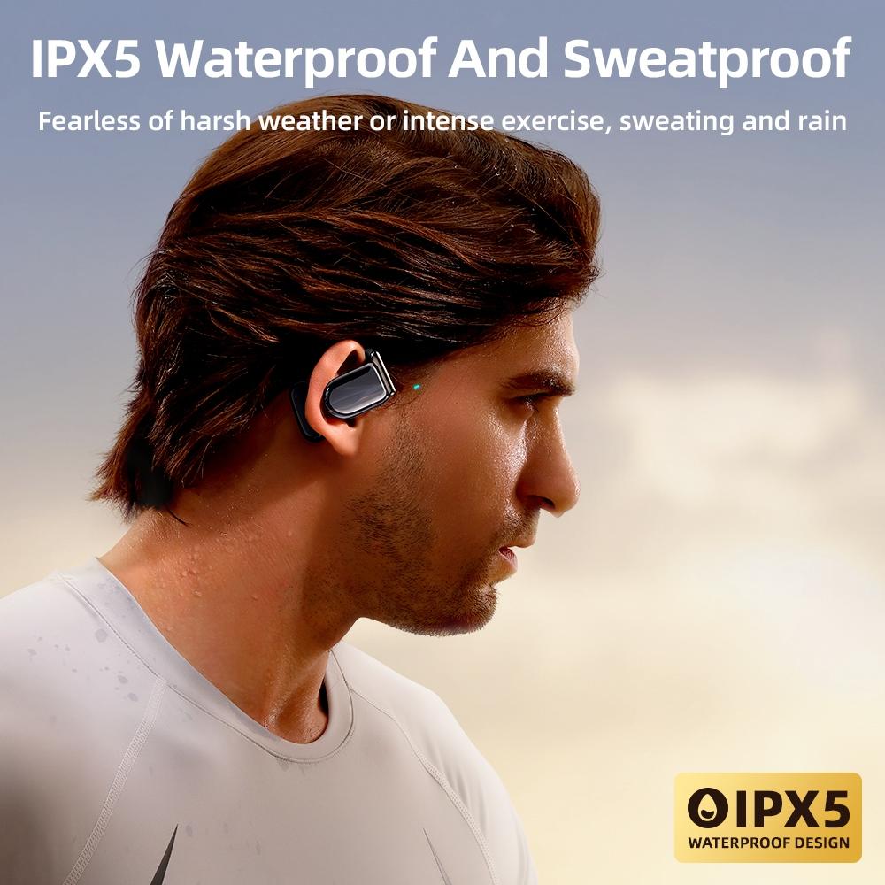 Waterproof True Wireless Noise-cancelling Bluetooth Earbuds - Orange