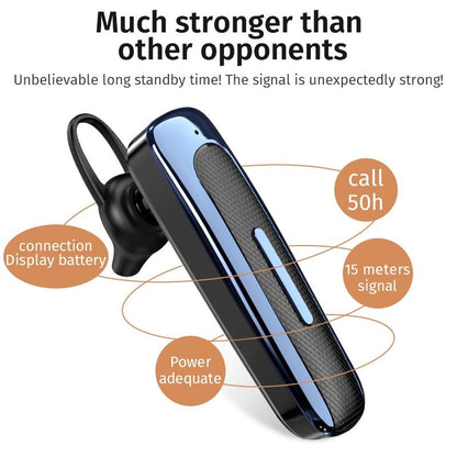 Wireless Unilateral Ear-mounted Earphone with Noise Reduction - Pink
