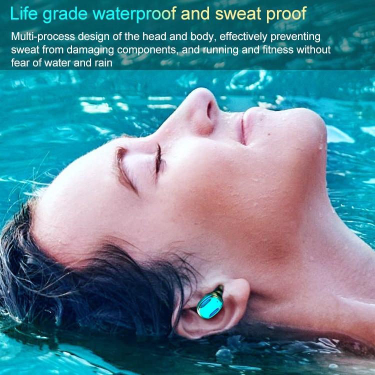 Wireless Bluetooth Earphones with Magnetic Charging Box - Blue