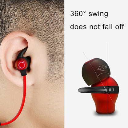 Waterproof X5 Sports Bluetooth Earbuds with Magnetic Design - Red