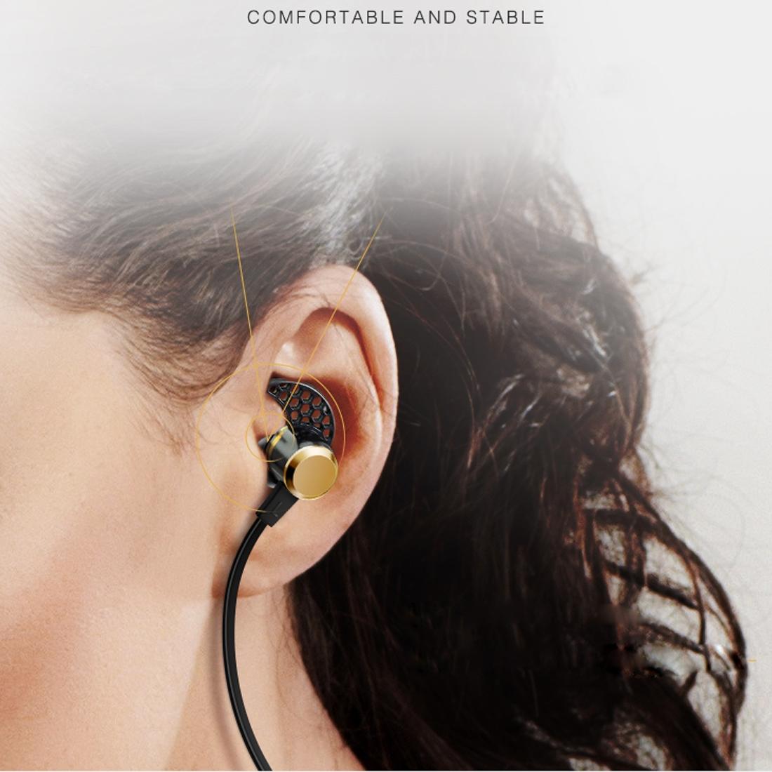 Wireless In-ear Earphones with Mic - Kin-88 - Red