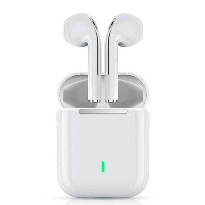 Wireless t & g J18 Bluetooth Earphones with Charging Box - White