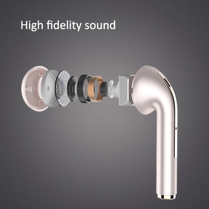 Wireless t & g J18 Bluetooth Earphones with Charging Box - White