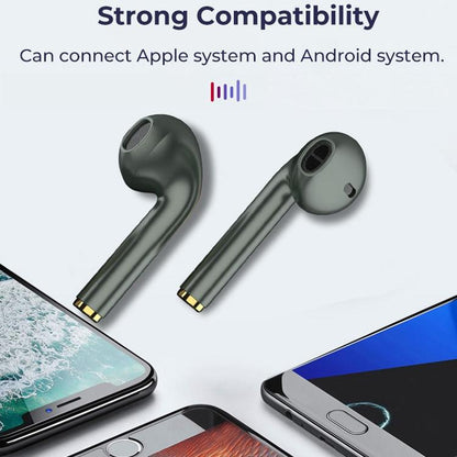Wireless t & g J18 Bluetooth Earphones with Charging Box - White